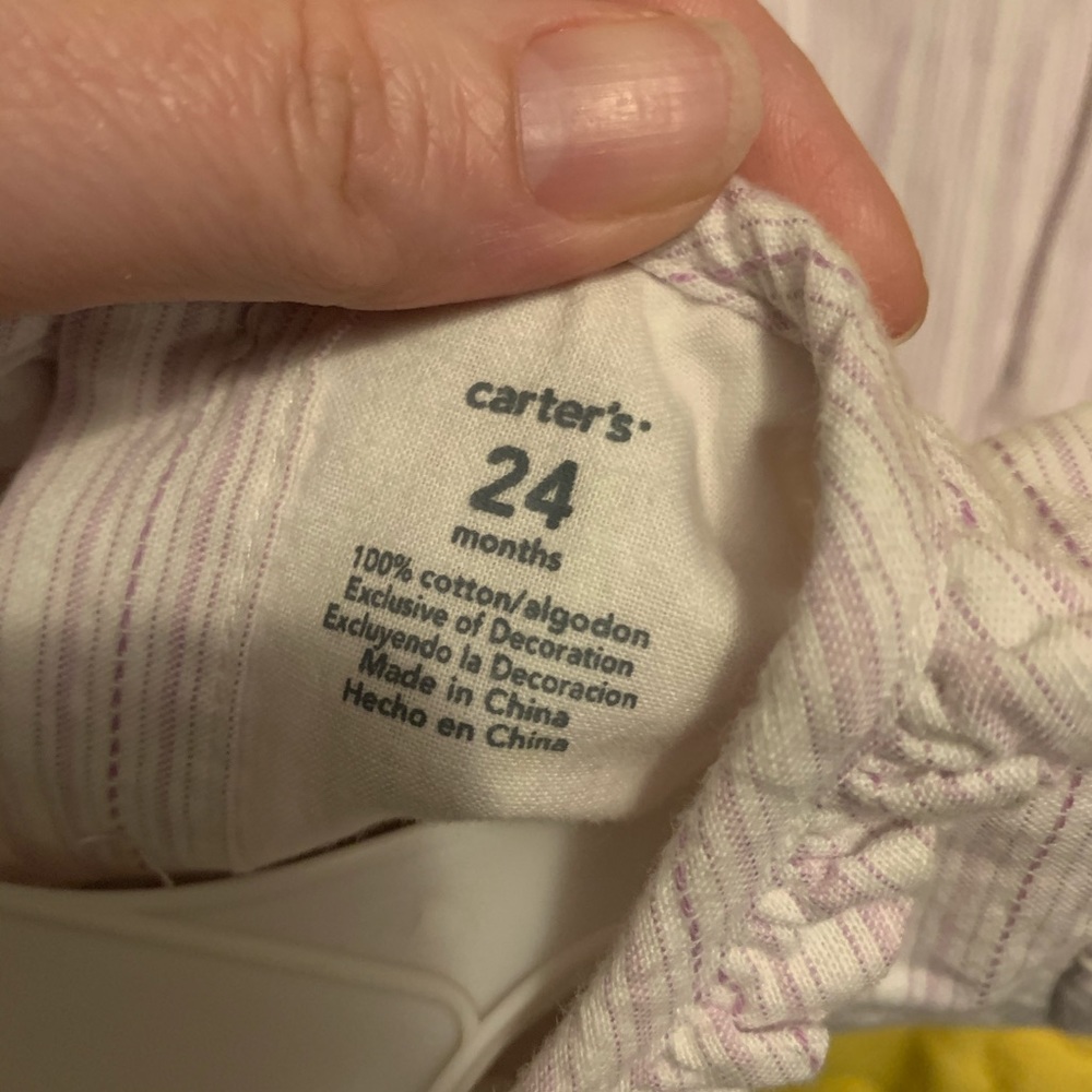 🐇 Carter’s Baby Girls Size 24 months 2 piece Easter Dress Spring Toddler - Picture 5 of 5